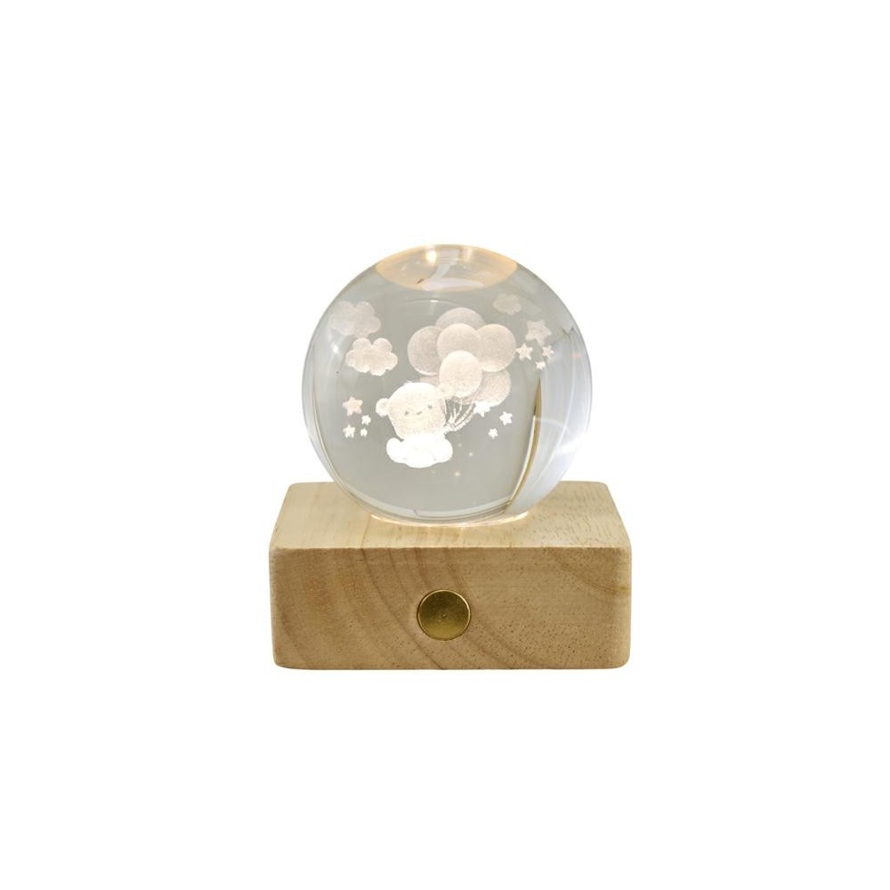 LAMPADA GLOBO ORSETTO PC. GIFTBOX 6X6X8